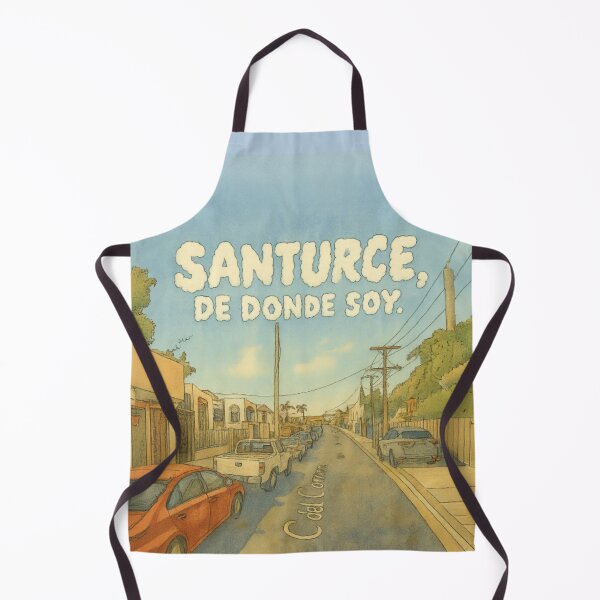 Item preview, Santurce, De Donde Soy - Puerto Rico Nostalgia Art designed and sold by Urban-InkStudio.