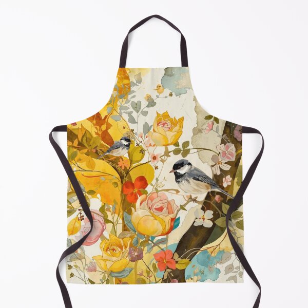 Item preview, Chickadees Among Vibrant Blooms designed and sold by Modern-Tropical.