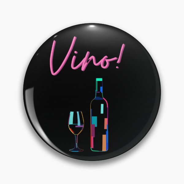 Item preview, Vino! - Colorful Modern Wine Bottle Art Sticker designed and sold by Pulse & Paws | Pop Culture Tees and Stickers.