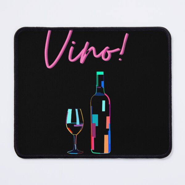 Item preview, Vino! - Colorful Modern Wine Bottle Art Sticker designed and sold by Pulse & Paws | Pop Culture Tees and Stickers.