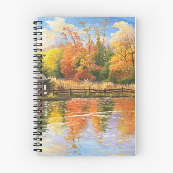 Item preview, Lake Cabin in Autumn designed and sold by Player1Painter.