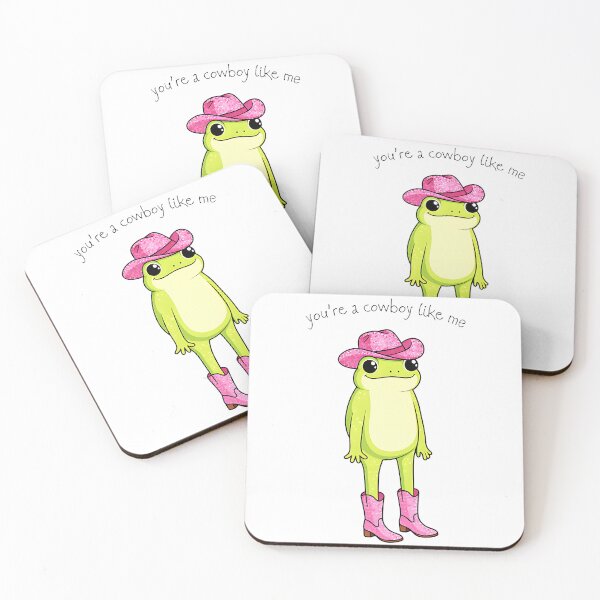 Item preview, you're a cowboy like me frog  designed and sold by MinaKiarts.