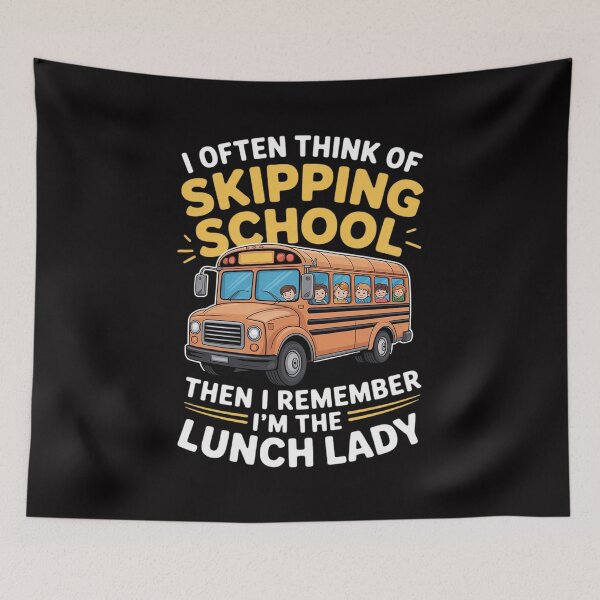 Item preview, Skipping School Bus But I'm the Lunch Lady designed and sold by sonlylya.