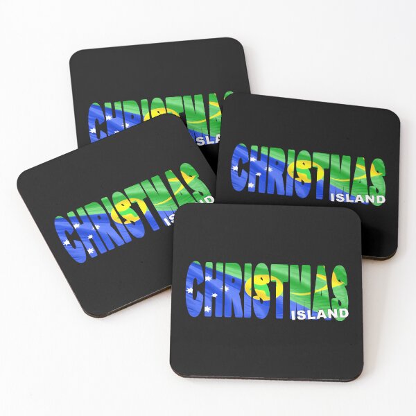 Item preview, CHRISTMAS ISLAND - Flag Flying in Wind cut to Letters Souvenir Sticker Shirt designed and sold by Adam Gormley.