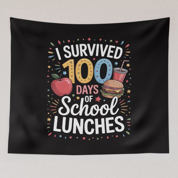 Artikelvorschau, Schulcafeteria-Mitarbeiterin Lunch Lady 100 Tage Mittagessen entworfen und verkauft von sonlylya.