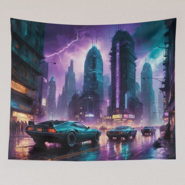 Artikelvorschau, Futuristic cyberpunk city entworfen und verkauft von PandorasWelt.