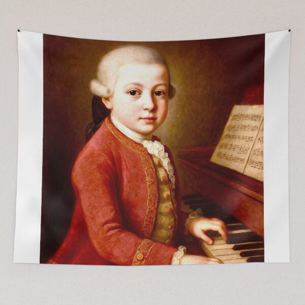 Item preview, Wolfgang Amadeus Mozart, the musical prodigy on the piano designed and sold by Steffani Lehmann.
