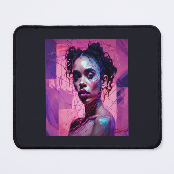 Item preview, "FKA twigs: Artistic Pose in Pink and Purple" designed and sold by Artisticanvas.