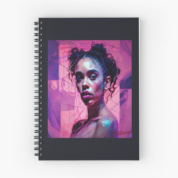 Item preview, "FKA twigs: Artistic Pose in Pink and Purple" designed and sold by Artisticanvas.