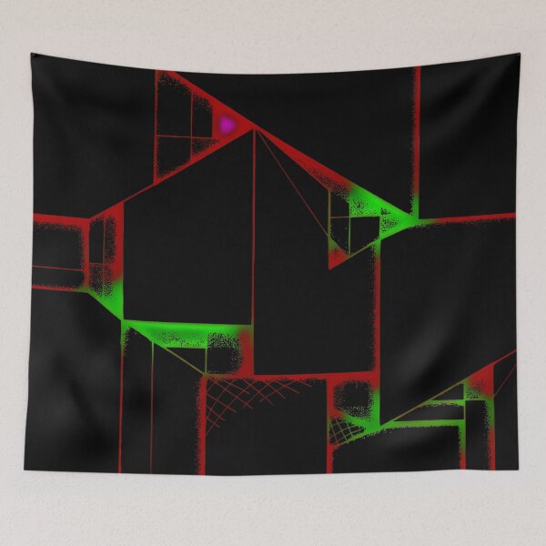 Item preview, Geometric Patern RedGrn designed and sold by UrbanPrts.