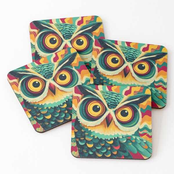 Item preview, Wide Awake Cosmic Owl designed and sold by ArgentoArt.