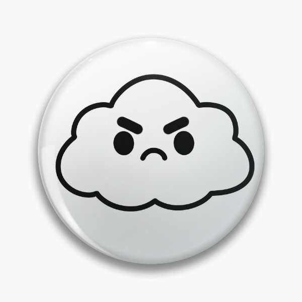 Item preview, Angry Kawaii Cloud Illustration designed and sold by SunCraftStudio.