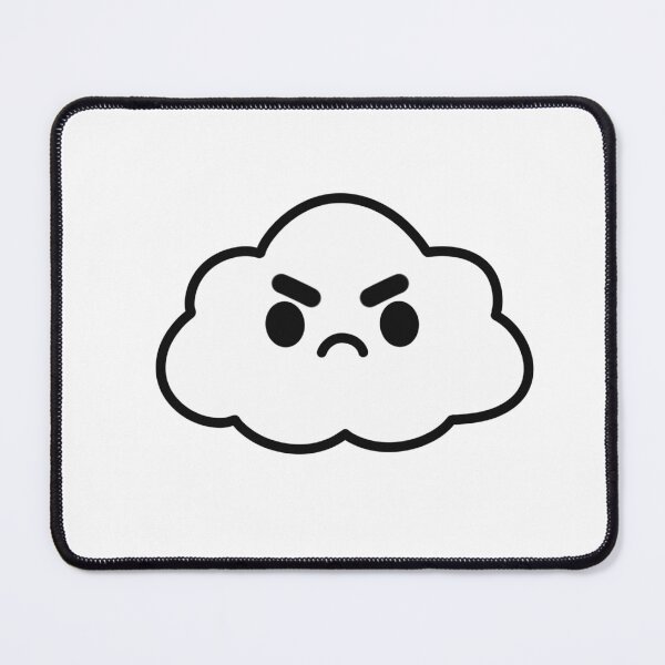 Item preview, Angry Kawaii Cloud Illustration designed and sold by SunCraftStudio.