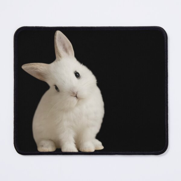 Item preview, Curious White Bunny Rabbit - Cute Realistic Animal designed and sold by SoyGalactic.