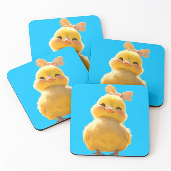 Item preview, Cute Yellow Chick with Bow - Kawaii Baby Chicken designed and sold by SoyGalactic.
