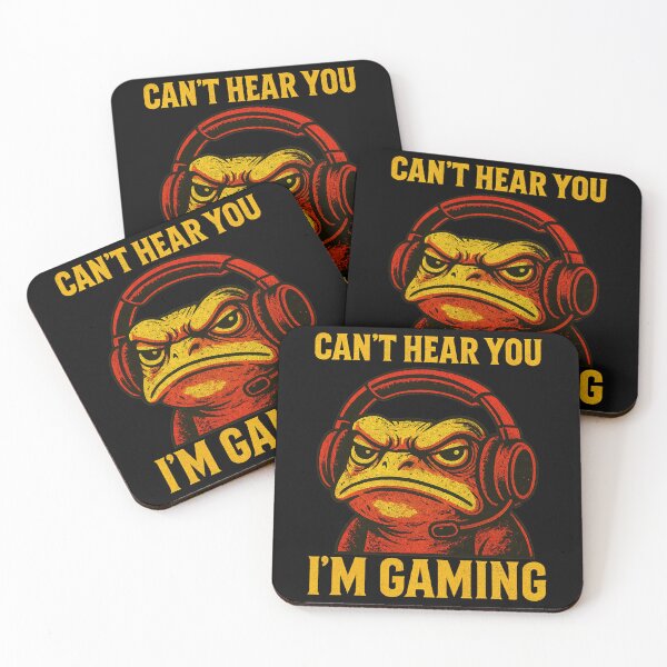 Item preview, Can't Hear You Video Gaming Funny Gamer Frog Men Women Boys designed and sold by jakaun.
