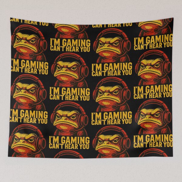 Item preview, Can't Hear You Video Gaming Funny Gamer Frog Men Women Boys designed and sold by jakaun.