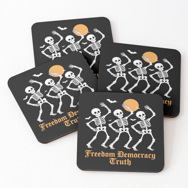 Item preview, Freedom Democracy Truth Skeleton Dancing Halloween designed and sold by Dolostope.