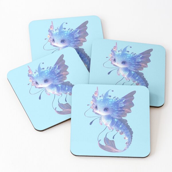 Item preview, Cute Galaxy Baby Dragon - Magical Blue Fantasy Creature designed and sold by SoyGalactic.