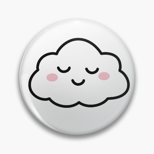 Item preview, Sleepy Kawaii Cloud Illustration designed and sold by SunCraftStudio.