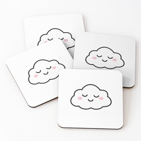Item preview, Sleepy Kawaii Cloud Illustration designed and sold by SunCraftStudio.