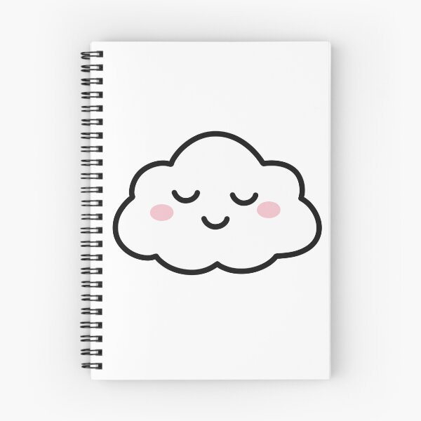 Item preview, Sleepy Kawaii Cloud Illustration designed and sold by SunCraftStudio.