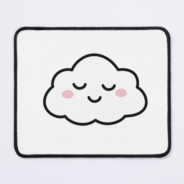 Item preview, Sleepy Kawaii Cloud Illustration designed and sold by SunCraftStudio.