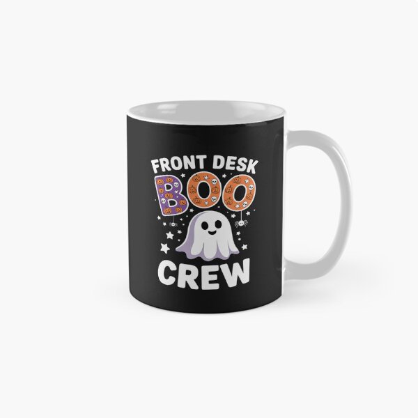 Item preview, Front Desk Boo Crew Funny Ghost Halloween Receptionist designed and sold by Dolostope.