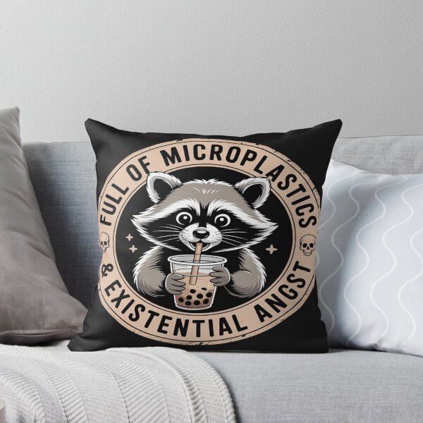 Item preview, Full of Microplastics and Existential Angst Sarcasm Raccoon designed and sold by Dolostope.