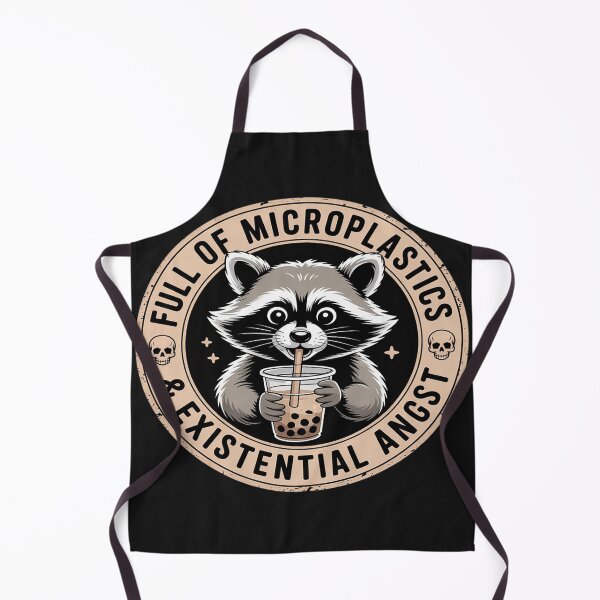 Item preview, Full of Microplastics and Existential Angst Sarcasm Raccoon designed and sold by Dolostope.