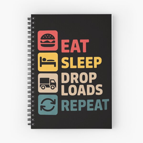 Item preview, Eat Sleep Drop Loads Repeat – Trailer Tipper Truck Driver designed and sold by banbopbii.