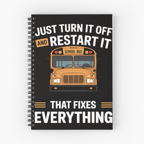 Item preview, Restart It That Fixes Everything School Bus Driver designed and sold by banbopbii.