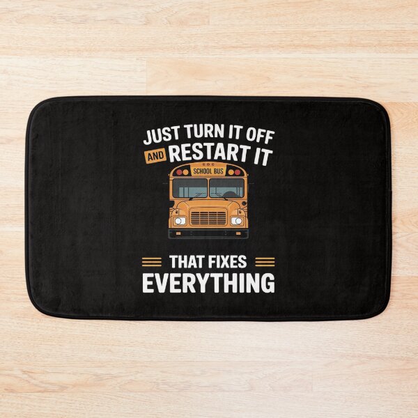 Item preview, Restart It That Fixes Everything School Bus Driver designed and sold by banbopbii.