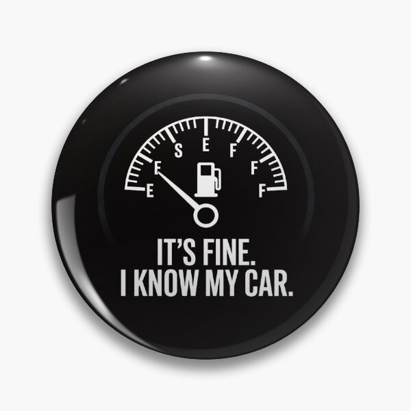 Item preview, Car Gas Gauge on Empty Low Fuel designed and sold by AnimeManga2D.