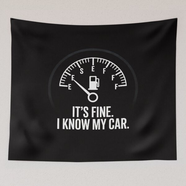 Item preview, Car Gas Gauge on Empty Low Fuel designed and sold by AnimeManga2D.