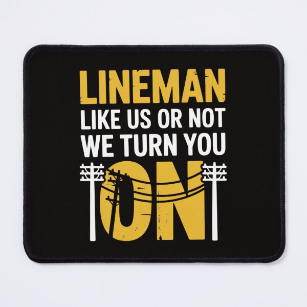 Item preview, Lineman Art For Men Dad Electronics Humor Electrician designed and sold by AnimeManga2D.