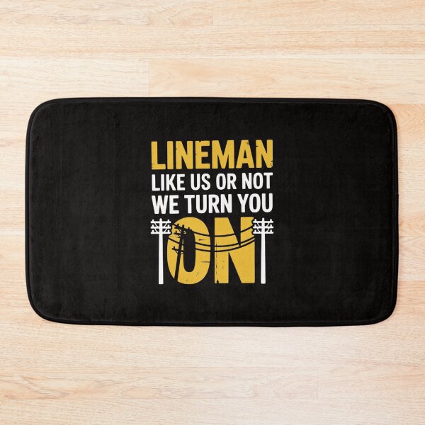 Item preview, Lineman Art For Men Dad Electronics Humor Electrician designed and sold by AnimeManga2D.