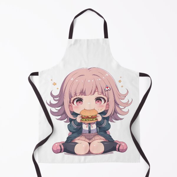 Item preview, Chiaki Nanami Danganronpa Anime Girl Kawaii Chibi Burger Cute Moment Food designed and sold by mildaclairmo.