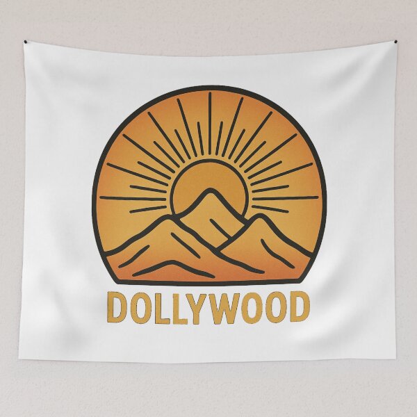 Item preview, Dollywood Sunrise Silhouette | Retro Tennessee Theme Park Smoky Mountains Art designed and sold by Globalcitytees.