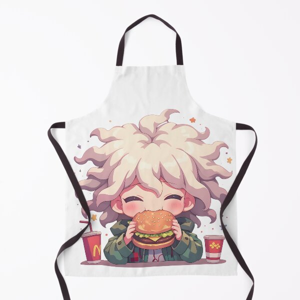 Item preview, Nagito Komaeda Danganronpa Anime Kawaii Chibi Burger Cute Whimsical Moment designed and sold by mildaclairmo.