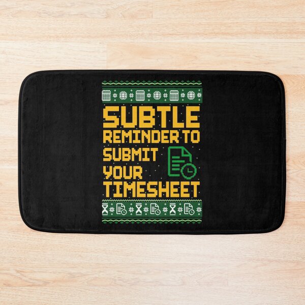 Item preview, Subtle Reminder To Submit Your Timesheet Ugly Christmas Sweater designed and sold by pansak.