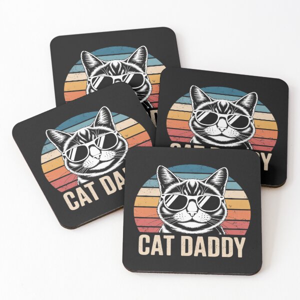 Item preview, Funny Cat Daddy Lover Vintage Gift For Men designed and sold by Dolostope.