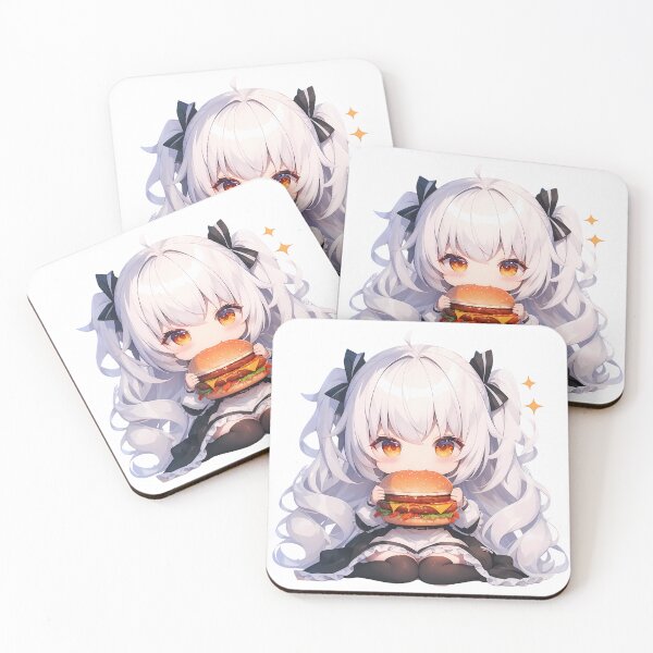 Item preview, Sirius Azur Lane Anime Chibi Kawaii Burger Girl designed and sold by mildaclairmo.