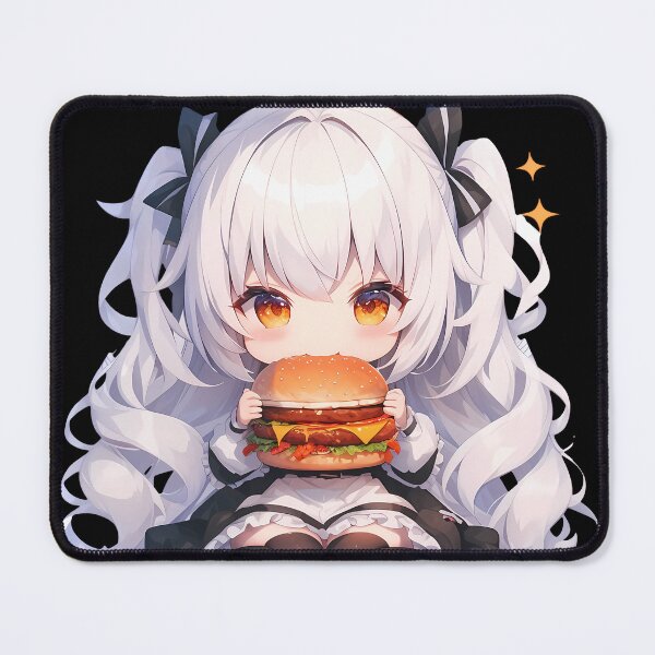 Item preview, Sirius Azur Lane Anime Chibi Kawaii Burger Girl designed and sold by mildaclairmo.