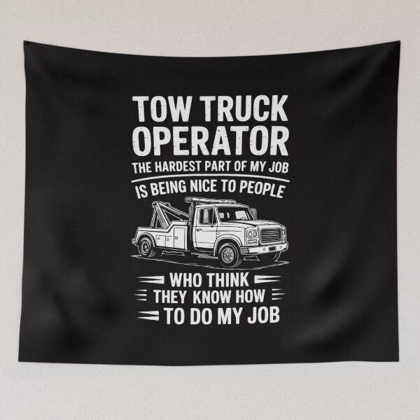 Item preview, Tow Truck Driver & Tow Operator Wrecker designed and sold by AnimeManga2D.