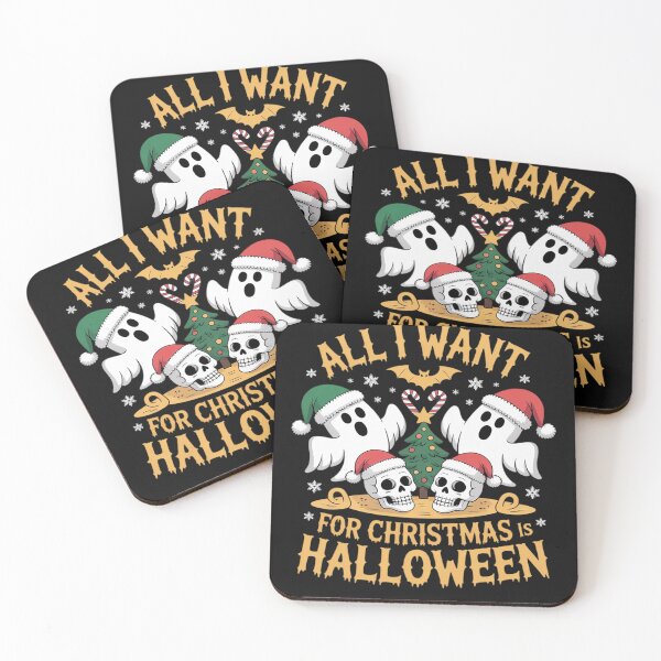 Item preview, Funny Christmas All I want is Halloween Spooky Xmas Horror designed and sold by Dolostope.