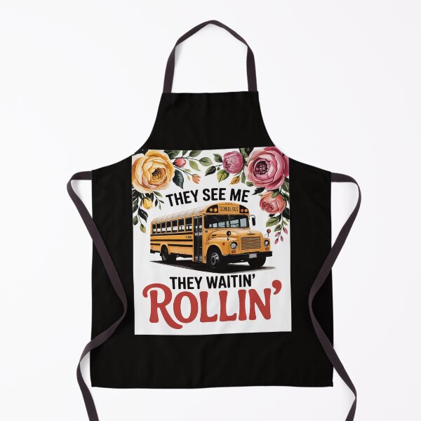 Item preview, They See Me Rollin' They Waiting' Floral School Bus Driver designed and sold by AnimeManga2D.