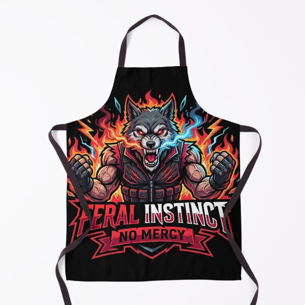 Item preview, Feral Instinct – No Mercy Wolf Warrior designed and sold by SoulenCify.