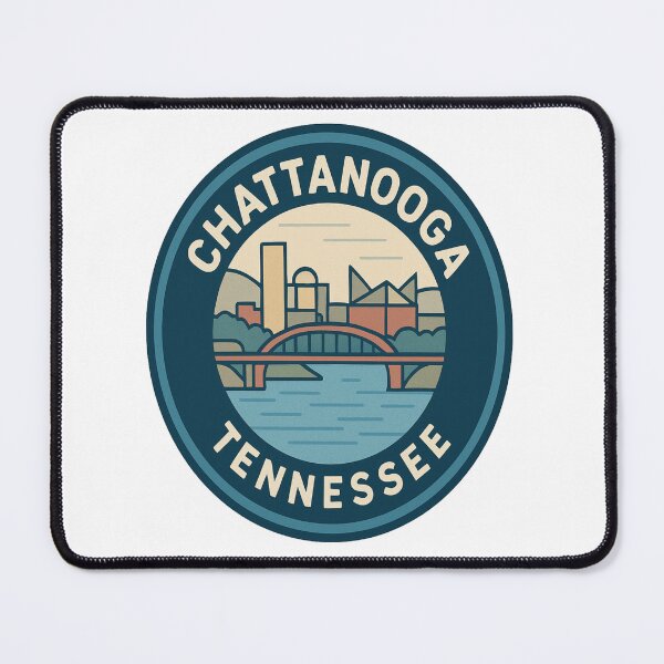 Item preview, Chattanooga Riverfront Retro | Vintage Tennessee Cityscape Travel Art designed and sold by Globalcitytees.