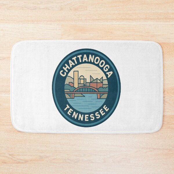 Item preview, Chattanooga Riverfront Retro | Vintage Tennessee Cityscape Travel Art designed and sold by Globalcitytees.